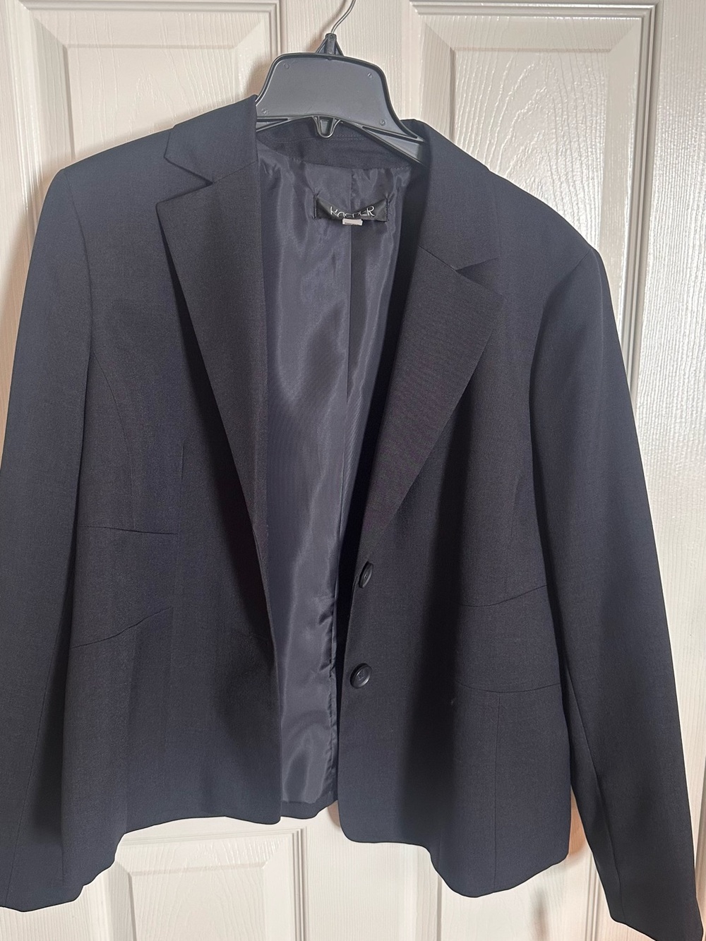 Kasper Navy Blue Two-Button Women’s Blazer